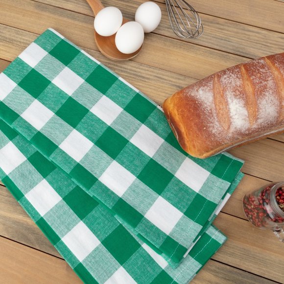 100% Set of 4 Pack Kitchen Buffalo Check Plaid, 20''*30 Inch BLACK FRIDAY CYBER - Picture 2 of 3